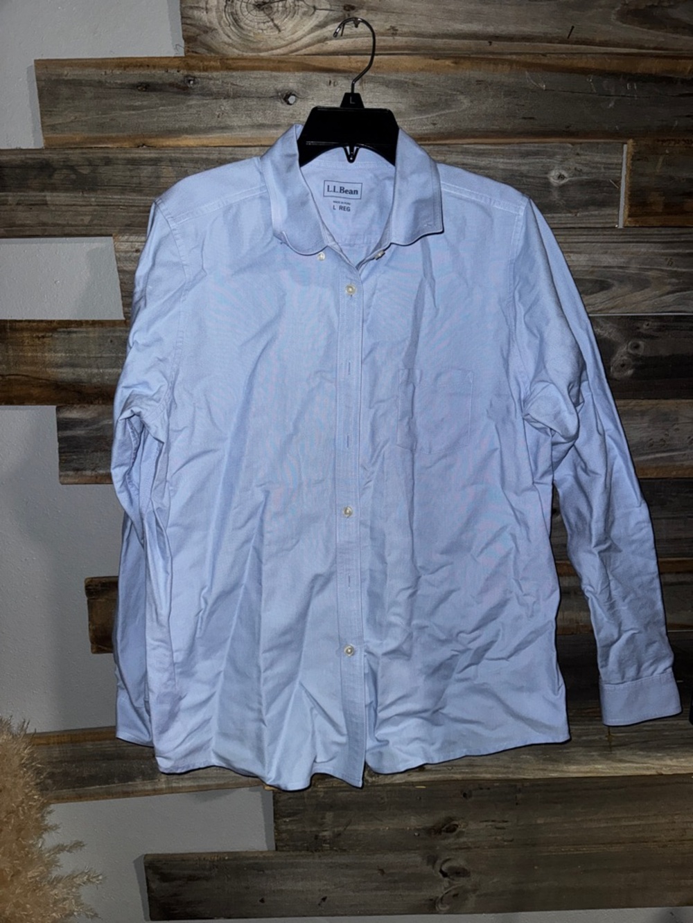 LL bean- Oxford men’s top large regular- button down- 100% cotton - Picture 7 of 7